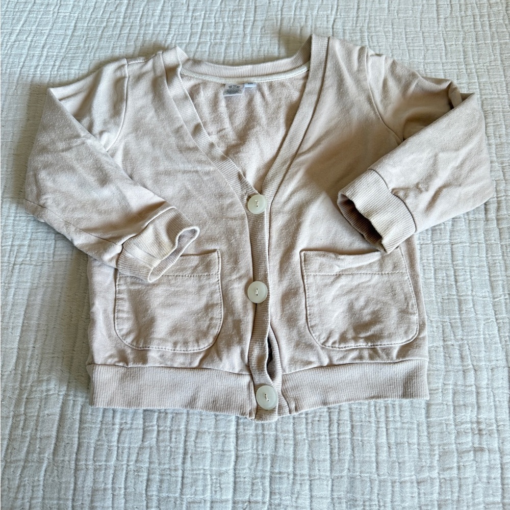 Kids Cream Cardigan
